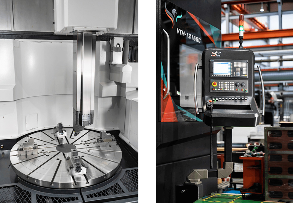 Токарно-карусельный обрабатывающий центр с функциями фрезерования и шлифования VTM-1216GC